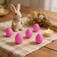 thumbnail image 4 of HuiXinOu Easter Flocked Foam Eggs, Modern Style with Multiple Colors, Decorative Eggs for Easter Baskets, Tabletop Decor and Easter Celebrations, 4 of 6