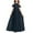 Navy, variant on Moocorvic Off Shoulder A-Line Girls Dresses Junior Bridesmaid Dress for Wedding Ruffles Flower Halter Party Pageant Gowns 10-11Years,Black