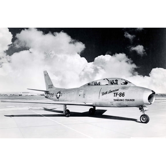 24x36 gallery poster, TF-86 Trainer F-86 Sabre