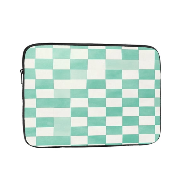 Laptop Sleeve Bag Compatible For iPad MacBook Air Pro Tablet Computer PC notebook Protective Fit in 10/12/13/14/15/16/17 inch Size mint checkerboard (3)