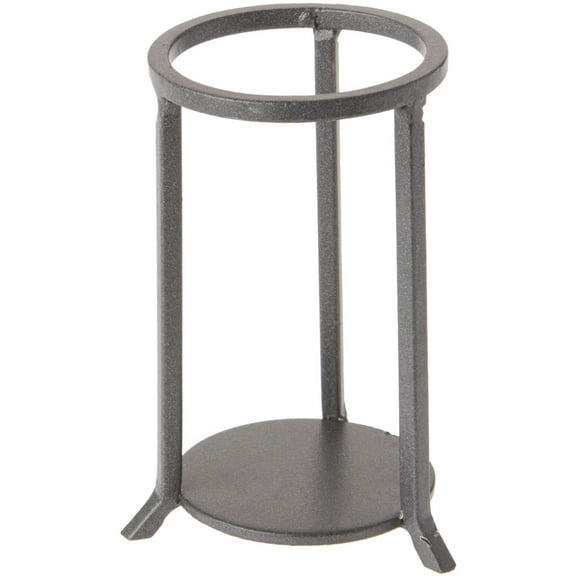 Bard's Dark Gray Wrought Iron Egg Stand/Holder, Straight Leg, 2.125" Diameter, Pack of 2