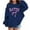 A-Blue38, variant on XUELUO Little Girls Hoodies Pink Letter & Bow Pattern Long Sleeve Pullover Sweatshirts Fashion School Daily Wear Hooded Clothes