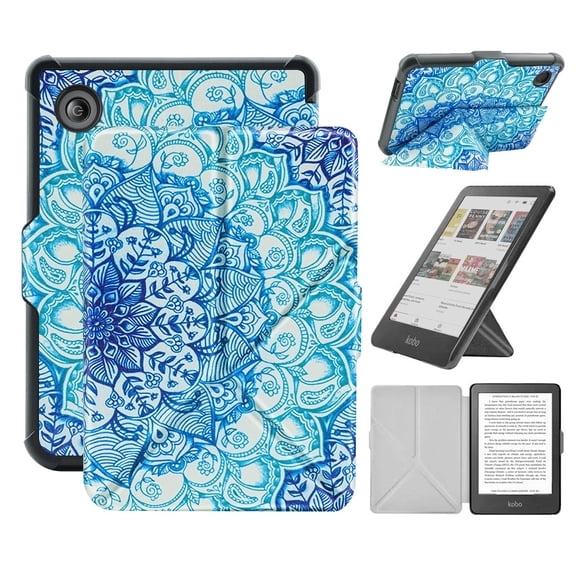 Case For 6" Kobo Clara Colour/BW (2024)/2E (2022) Ereader, Includes a Screen Protector - 6 Inch Premium PU Leather Cover with Auto Sleep/Wake
