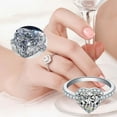 thumbnail image 1 of Fiudx Conjunto de Joyas de Corazón, Exquisito Collar de Compromiso, Elegantes Pendientes de Boda, Elegantes Pulseras, Ideal para Fiestas, Banquetes y Clubes, Regalo para Ocasiones Especiales., 1 of 6