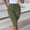 Army Green, variant on Elastic High Waisted Drawstring Cargo Capris, Knee Length Pants with Pockets, Women's Casual Cargo Capris Elastic High Waisted Drawstring Knee Length Pants with Flap Pockets for Summer Daily Wear