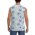 thumbnail image 4 of Disketp Colorful Butterfly Sleeveless Tshirts For Men, Muscle Shirts For Men Dry Fit Tank Top-Large, 4 of 8