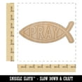 thumbnail image 2 of Pray Ichthys Fish Christian Sketch Wood Shape Unfinished Piece Cutout Craft DIY Projects - 6.25 Inch Size - 1/8 Inch Thick, 2 of 7