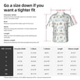 thumbnail image 4 of Fotbe Whale And Turtle Hawaiian Shirt for Men Unisex Summer Beach Casual Short Sleeve Cotton Linen Button Down Shirts-X-Large, 4 of 5