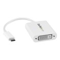 thumbnail image 1 of StarTech.com USB C to DVI Adapter - White - 1920x1200 - USB Type C Video Converter for Your DVI D Display / Monitor / Projector (CDP2DVIW) - External video adapter - USB-C - DVI - white - for P/N: TB4CDOCK, 1 of 3