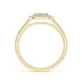 thumbnail image 2 of ANGARA Natural 0.23 Ct. Diamond Halo Engagement Ring in 14K Yellow Gold for Women (Ring Size: 3), 2 of 11