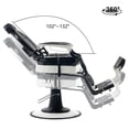 thumbnail image 6 of BarberPub Heavy Duty Metal Barber Chair All Purpose Hydraulic Salon Beauty Spa Chair 8730, 6 of 7