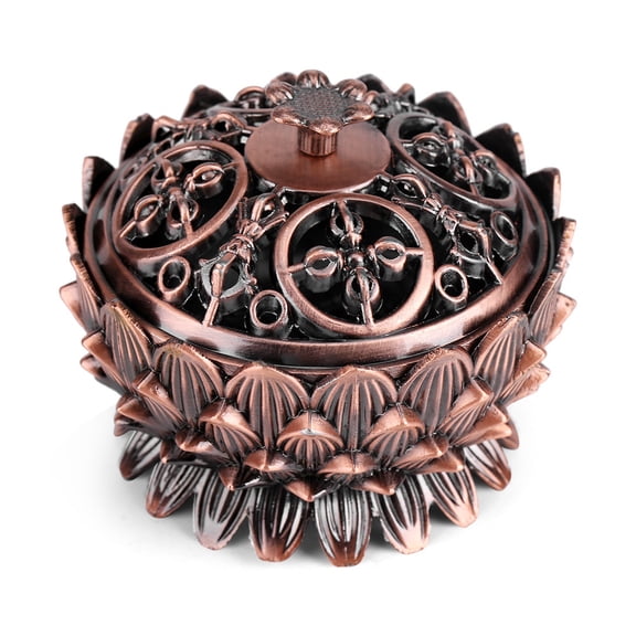 Ashata 1Pc Vintage Lotus Shape Alloy Incense Burner Censer Holder Tool Home Decoration Hot,Incense Burner, Incense Cone Burner