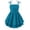 Blue, variant on Arshiner Girls Summer Spaghetti Strap Dresses Flowy Tiered Ruched Smocked Back Casual Beach Midi Sundress