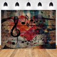 thumbnail image 3 of Music Notation Backdrop for Party Decorations Music Stage Backdrop Music Symbol Wooden Wall Photography Background MEETSIOY Themed Party Photo Booth Backdrop, 3 of 10