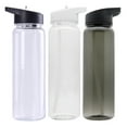 thumbnail image 3 of BUYISI Bouteille d'Eau avec Couvercle à Paille, Mug Portable Étanche 750ML pour Pêche Randonnée Camping Blanc, 3 of 5