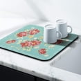 thumbnail image 3 of Washable Quick Dish Drying Mats Non-Slip Coffee Maker Mat For Kitchen Counter Home Coffee Bar Pad 16''''x18'''', black-2, 3 of 5