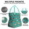 thumbnail image 3 of Cartoon Shiba Inu Dog Drawstring Lunch Bag Women - Drawstring Lunch Bag Insulated for Work Office - Stain-Resistant Large Lunchbags for Women with Multi-Pockets, 3 of 6