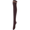 thumbnail image 3 of Lovely Annie Women's 3 Pairs Over Knee High Thigh High Cotton Socks Size 6-9 A1023, 3 of 9