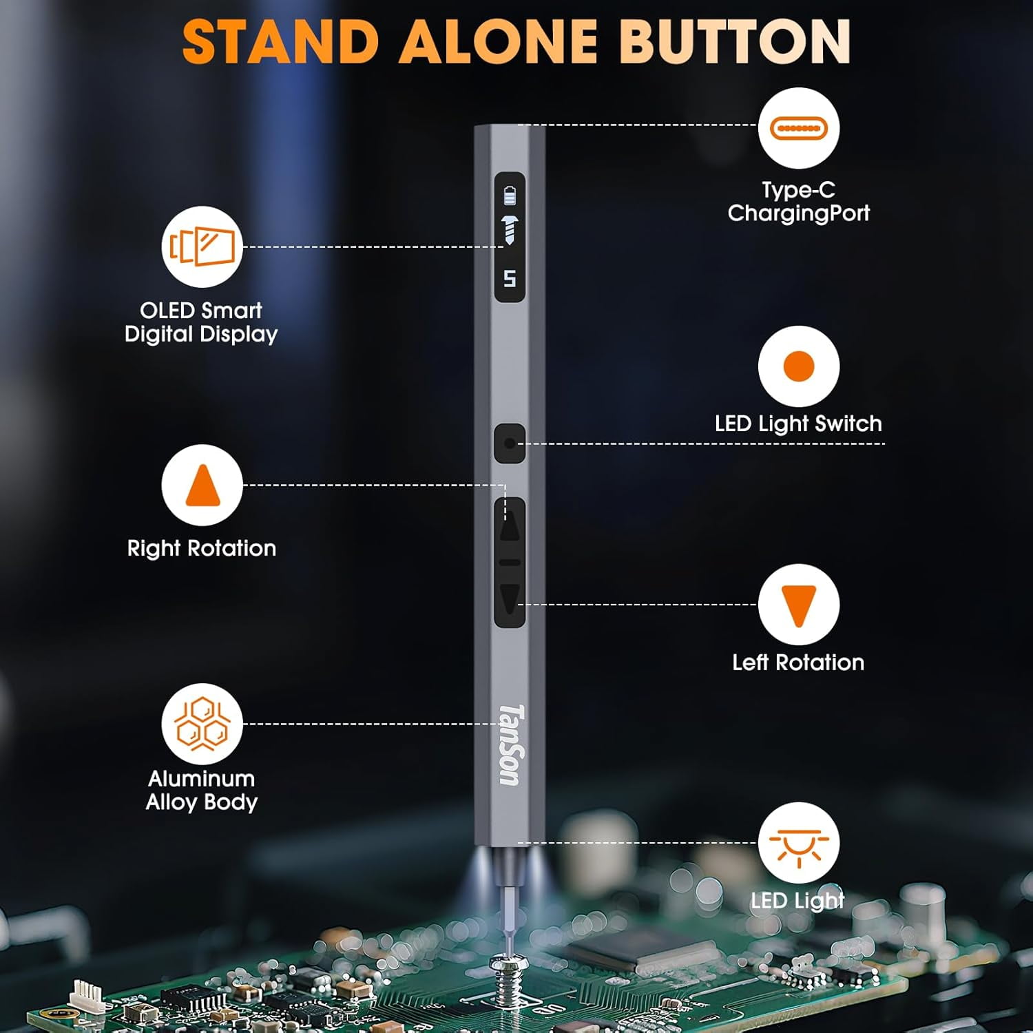 Banral Mini Electric Screwdriver Set,3.7V Precision Screwdriver Set 66 in 1 Magnetic Drill,HD Display,5 Torque Settings,4 LED Lights, Portable Repair Tool Kit for Computer,Phone, Watch,Camer,Glasses