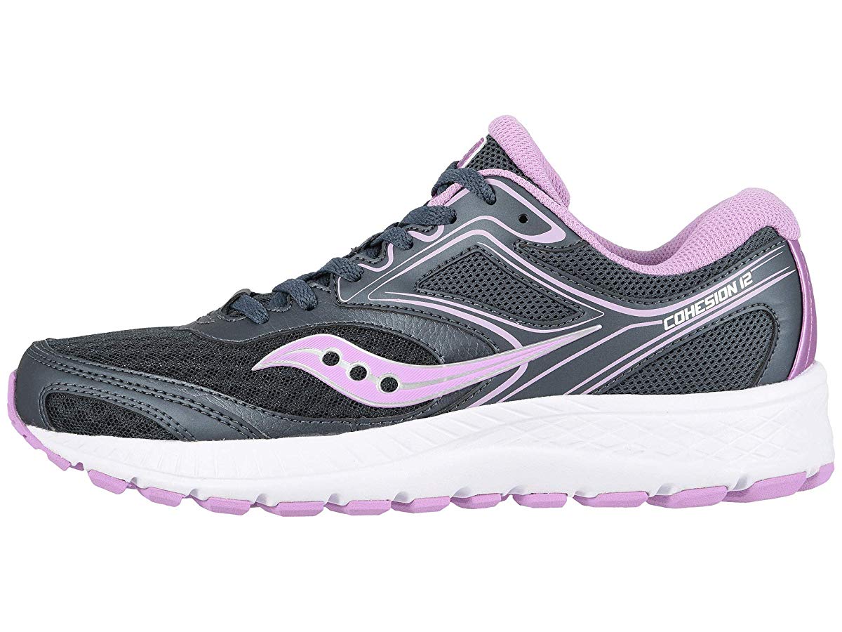 Saucony Women's Versafoam Cohesion 12 Slate / Violet Ankle-High Mesh Running - 10.5M - image 2 of 5