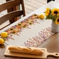 thumbnail image 5 of Fall Placemats Set of 4 Harvest Pumpkin Place Mats Thanksgiving Placemat Sunflower Leaves Linen Table Mats for Dining Kitchen Table Holiday Dinner Party Home Fall Decorations 13x19 Inch, 5 of 8