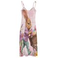 thumbnail image 5 of Easter Bunnies Rabbits Design Sleeveless Dress Woman Fashion Long Dresses Women's Summer Suit Dress 2025, 5 of 7