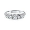 thumbnail image 4 of 1ct Graduated Five Stone Diamond Ring 14K White Gold, 4 of 4