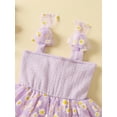 thumbnail image 6 of BemeyourBBs Toddler Girl Daisy Cami Dress Square Neck Tulle Princess Dress, 6 of 9