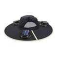 thumbnail image 4 of Leeye Triple Fan Solar Hat, UPF 50+ Wide Brim Bucket Hat with 3 Built-in Solar Fans & USB Rechargeable, 3-Speed Cooling Hat for Fishing Hiking Camping Beach, D, 4 of 5