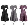 thumbnail image 4 of Minnieouse Vestido de mujer Vestido de mamá de punto de manga corta de tela de alimentación de enfermería Prendas para la parte del cuerpo negro XXL Minnieouse AP001831-05, 4 of 6