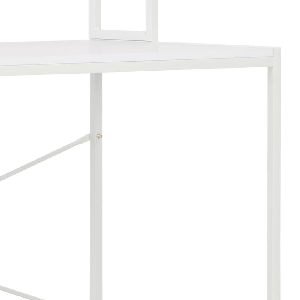 Lowestbest Computer Desk, Modern Writing Office Desk, PC Laptop Table for Home Office, White Lowestbest Computer Desk, Modern Writing Office Desk, PC Laptop Table for Home Office, White