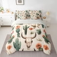 thumbnail image 2 of Homewish Floral Butterflies Bedding Comforter Set 7pcs for Teens Boys Girls,Chic Flowers Queen Bedding Sets Super Cozy,Retro Vintage Queen Sheet Sets,Ultra Soft Home Decor,Reversible, 2 of 8