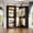 Black, variant on Homieasy 56.5-inch 2-in-1 Corner Closet Organizer System with Hanging Rods and Adjustable Shelves, White
