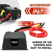 X-BULL High Speed Electric Winch XRS 13000LBS 12V Synthetic Rope SUV Jeep Truck 4WD 2 in 1 Wireless Remote