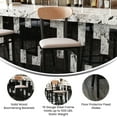 thumbnail image 2 of Flash Furniture Wright 31.875"H Square Full Back Restaurant Dining Barstool, Natural/Gray, 2 of 3