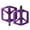 Purple, variant on DJC Bike Pedal MTB Bearing Pedal Mountain Bike Nylon Lightweight Antislip Extra Large Size Downhill for Man Large Foot