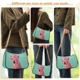 thumbnail image 4 of FORMRS Womens Shoulder Bag with Chain Strap Clutch Purse Cute Tote Handbag, Big Pink Cheetah, 4 of 7
