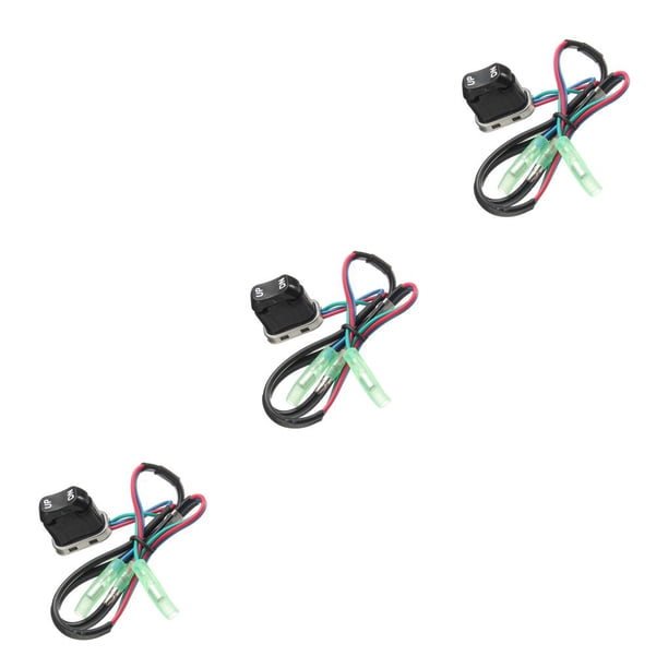 Riwesomey Caja externa Control lateral remoto universal Interruptor de elevación Conjunto Seguro Interruptor de inclinación del motor Interruptor de Type1 NO1 Riwesomey CBP580227