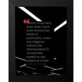 thumbnail image 2 of ArtsyQuotes 12x14 Black Modern Framed Museum Art Print Titled - Charles Dickens Quote: Habits of Punctuality, 2 of 5