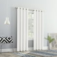 thumbnail image 6 of No. 918 Sutton 1-Piece Modern Glam Semi-Sheer Grommet Curtain Panel, 54"x84", White, 6 of 8