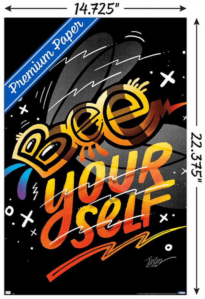Jason Naylor - Bee Yourself Wall Poster, 14.725" x 22.375"