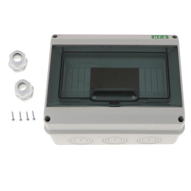 Protección de caja de distribución eléctrica al aire libre DIY resistente al agua IP65 de plástico ABS Zulema Circuito de distribución a prueba de agua