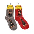 thumbnail image 1 of Foozy Crew Socks Novelty Doberman Woman Pinscher Canine Collection Socks, 1 of 6