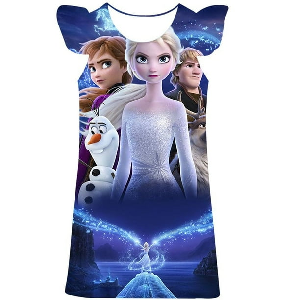 Vestido de Frozen de Disney para ninas traje de cumpleanos vestidos elegantes de Elsa disfraz infantil para ninas ropa de fiesta para chico nina