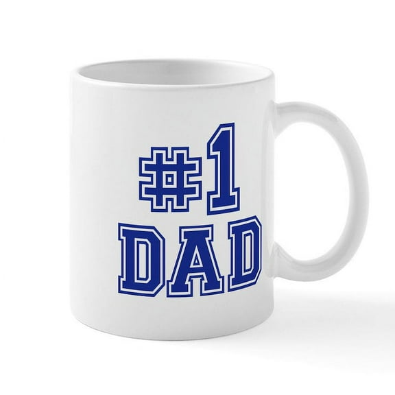 CafePress - No.1 Dad Mug - 11 oz Ceramic Mug - Novelty Coffee Tea Cup