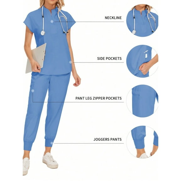 Elevate Your Work Wardrobe: Summer Stretch Quick-Dry Surgical Scrubs for Women - Ideal Doctor & Nurse Scrub Uniforms
