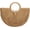 Half Moon-Khaki, variant on YYuan Summer Straw Beach Purse Woven Handbag for Women Natural Boho Half Moon Bag