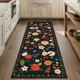 thumbnail image 4 of 2'x 6' Boho Runner Rug for Hallways, Soft Non Slip Washable Runner Rug Floral Floor Carpet Runner Rug for Entryway Laundry Room Bathroom, 4 of 11