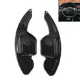 thumbnail image 1 of Accesorios interiores únicos Bargains 1 juego de extensiones de palanca de cambio de volante de plástico negro para Audi A3 2013-2016, 1 of 6