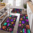 thumbnail image 2 of Rainbow Halloween Pumpkins Pattern Kitchen Rugs Sets Of 3,Kitchen Runner Rugs Non Skid Washable,Decorative Kitchen Floor Mats for Kitchen,Sink,Laundry,17"x30"+ 17"x47" + 17"x59", 2 of 6